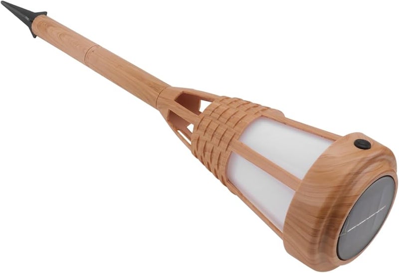 Khaki Solar Torch Lamp For Garden Outdoor Decorative Ground Light - Image 1